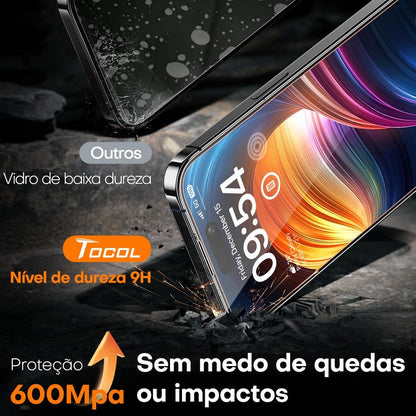 TOCOL for iPhone 16 Pro Max Screen Protector, 9H Hardness Military Grade Shatterproof HD Tempered Glass Full Coverage Easy Installation Case Friendly 2 Pack