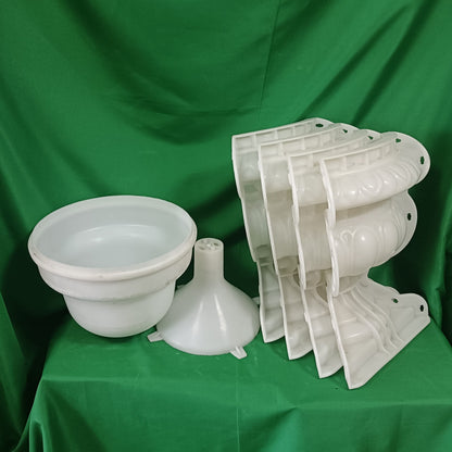 Rezone D50cm Garden Cement Plastic Precast Concrete Flower Pot Decorative Planter Molds for Sale