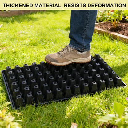 Hourleey 20 Pack Trays Include 10 Pack 1020 Seed Starter Trays and 10 Pack 72 Cell Plug Trays, Thick Durable Plastic Plant Nursery Tray, Propagation Tray for Seedlings Microgreens Fodder Plant