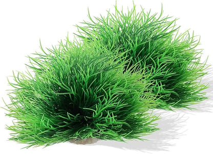 2 Pcs Aquarium Plants Decorations Fish Tank Decorations Artificial Fish Tank Plants Plastic Fishes Tanks Accessories Small Large Aquarium Decoration Plastic Artificial Plant(Light Green)