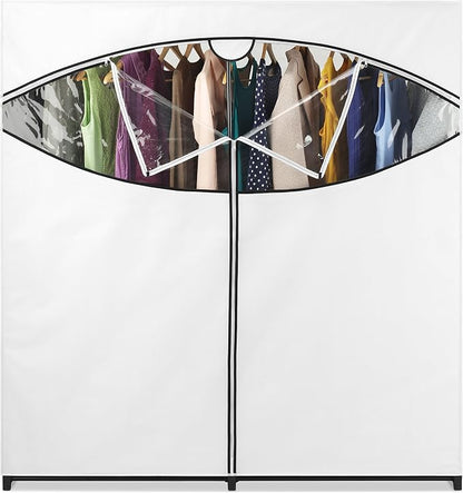 Whitmor 60-inch Extra-Wide Clothes Closet, 60” with White Cover