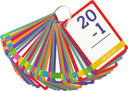 Essential Math Flash Cards Set - Addition, Subtraction, Multiplication, and Division (4 pack set)