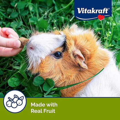 Vitakraft Bursts Small Animal Treat Wildberry Flavor 1.76 oz - Crispy Outside with Soft Berry Center - Fun Reward Snacks for Rabbits Guinea Pigs Hamsters and Other Small Pets