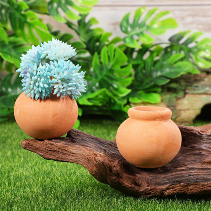 Toddmomy Mini Clay Pots 6Pcs Mini Terracotta Clay Pots Pottery Planter Miniature Flower Containers for Succulent Plants, DIY Garden, Dollhouse and Home Decor