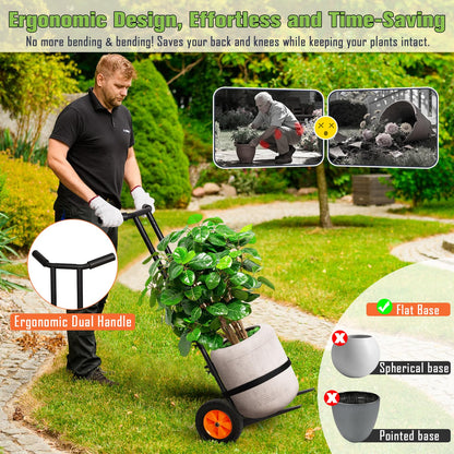 Cathyeen Plant Caddy with Wheels, 3.6FT Heavy Duty Plant Dolly with Adjustable Gripping Arms and Base, Rolling Plant Mover Cart Planter Caddies with Strap for Indoor or Outdoor Garden Plants, Pots