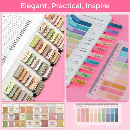 WOBAGMEN 76PCS Bible Study Supplies Kit for Women, Journaling Set with No Bleed Highlighters, Laminated Bible Tabs,Notebook, Quilted Pencil Case, Bible Accessories Set Beginner Christian Gifts