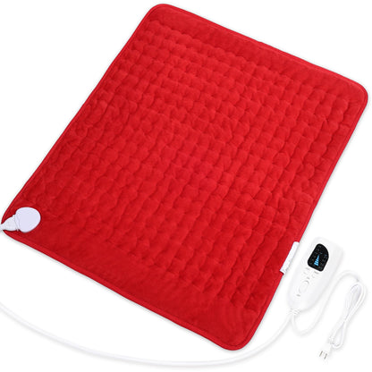 Heating Pad,Electric Heating Pads for Back,Neck,Abdomen,Moist Heating Pad for Shoulder,Knee,Arms,Legs,Dry/Moist Heat & Auto Shut Off,Birthday Gifts for Men and Women(Light Gray, 24''×12'')