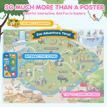 Interactive Learning Posters with Talking Astronaut Pen Tap to Learn ABCs Numbers Colors and Words Screen Free Educational Toy for Toddlers Ages 3 to 5