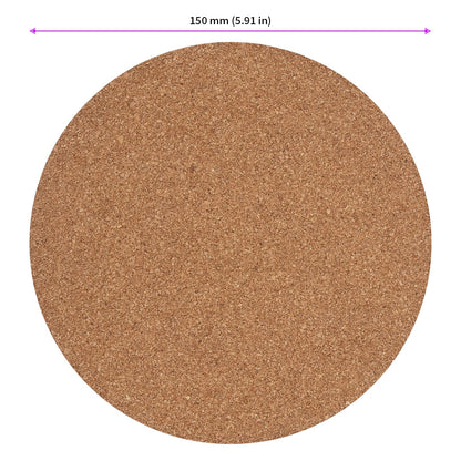 JEUIHAU 12 PCS 6 Inch Cork Plant Mats,Cork Plant Coasters,Round Plant Saucers Coaster for Gardening, Indoor and Outdoor Pots, DIY Craft Project