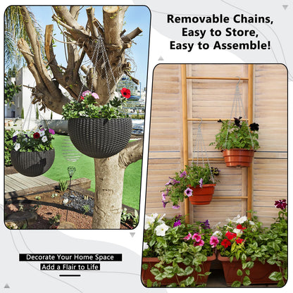 garini 3 Pack, 23 Inch Hanging Baskets Chain, Hanging Chains with Hooks Flower Pot Chain Replacement Plant Hangers for Planters, Bird Feeders and Lanterns(Silver)…