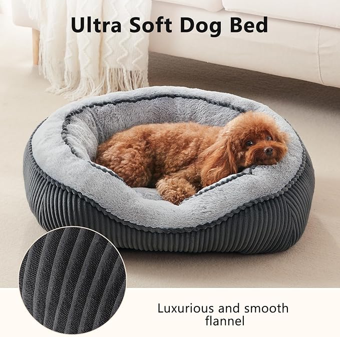 Large Dog Bed for Large Dogs, Rectangle Dog Bed Large Size Dog, Washable Orthopedic Pet Bed, Durable Calming Puppy Bed with Anti-Slip Bottom(35"x25"x10")