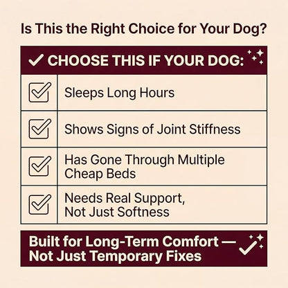 Cooling Orthopedic Dog Beds Large Sized Dogs - Memory Foam for Joint Pain & Arthritis, Big Dog Couch w/Washable Removable Cover & Waterproof Liner, Pet Bed w/Raised Bolster & Non-Slip Base