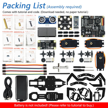 Freenove Robot Ant Kit (Compatible with Arduino IDE), Dot Matrix Expressions, Obstacle Avoidance, Wireless Control App, Ultrasonic Sensor Servo