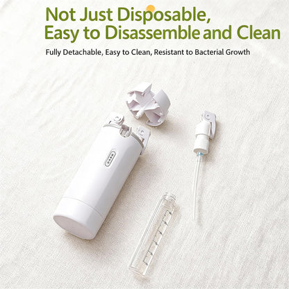 4 in 1 Travel Dispenser Bottle,4 Pack 30ML Travel Bottles for Toiletries, Leak Proof Travel Size Containers (White, OneSize)