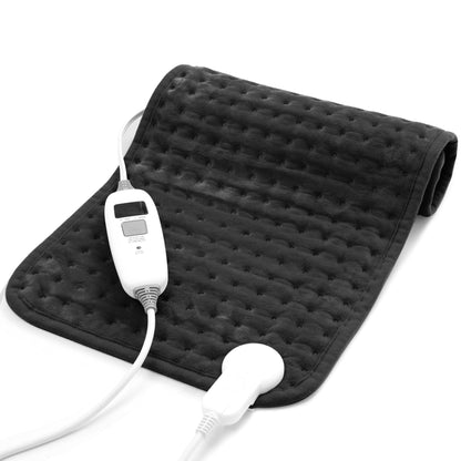 Electric Heating Pad for Back Pain Relief & Cramps - 6 Heat Settings,Auto Shut Off,Moist Heat Options,Portable Heated Pads for Neck/Shoulder Machine Washable Gift for Men Women,Grey,12"x24"