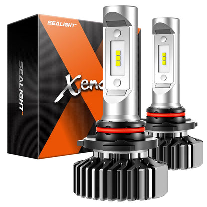 SEALIGHT 9006 HB4 Light Bulbs, 40000LM, 6500K White, 1:1 Size, Canbus Ready, Pack of 2