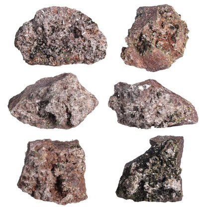 Nupuyai Natural Rough Epidote Stone for Home Decoration, Irregular Epidote Raw Crystal Cluster Specimen for Healing Reiki Balancing Meditation Yoga, 500-599g
