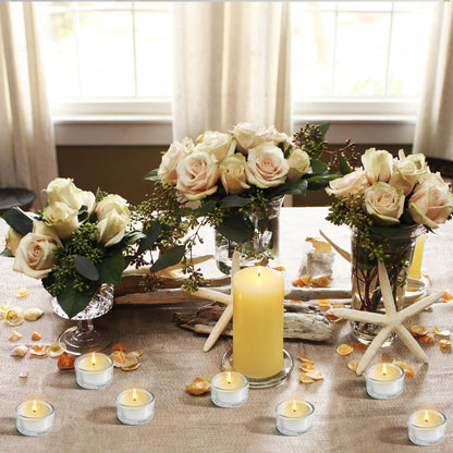 ZEAYEA Set of 36 Glass Tealight Candle Holder, Small Clear Votive Candle Holders for Weddings, Parties, Table Centerpieces, Dinner, Home Decoration, Candle Mould