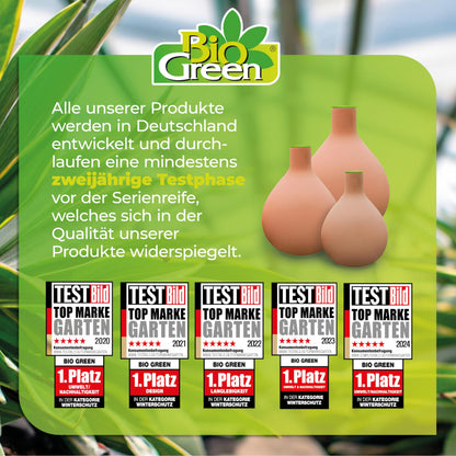 BioGreen Plant Self-Watering System Hydro MAX M | 0.8 gal | Irrigation Ø 35.4 in | Olla Made of Fired Clay | Environmentally Friendly | Terracotta Water Saver for Gardens, Vegetables & Raised Beds