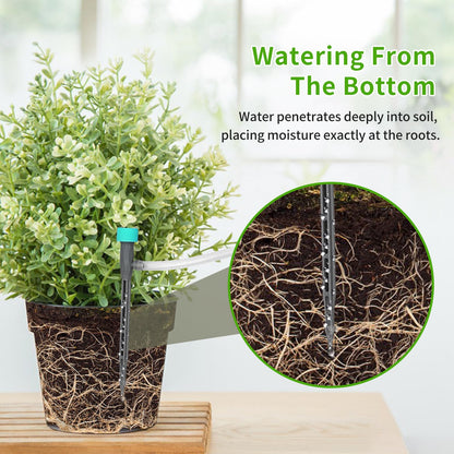 DAOTAILI Automatic Watering System for Potted Plants - 10-Pot Indoor Plant Waterer with Timer, Leak-Proof Design & USB-C/Battery Power
