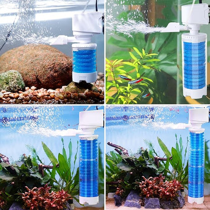 fishkeeper Bio Filter Sponge for Aquariums - 3 Pack, Washable and Reusable, Replacement Biological Filter Sponge Media for Fish Tanks