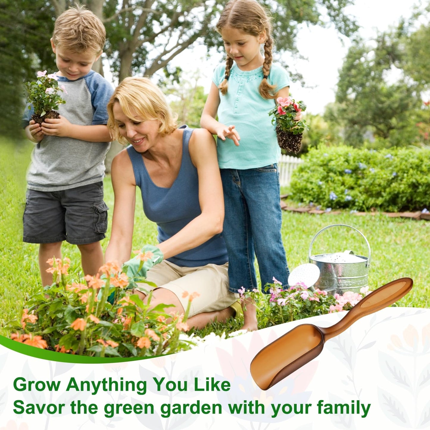 M METERXITY 20-Pack Mini Gardening Shovel Spoons, Plastic Garden Soil Scoops for Cultivation Digging Transplanting/Flower Planting/Plant Succulent, Colorful Small Gardening Tools [Brown]