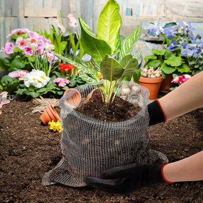 Noamus 8 Pack Plant Root Guard Basket, 5 Gallon Gopher Mole Vole Mesh, Reusable Stainless Steel Plant Speed Wire, Heavy Duty Protector Animal Cages for Garden Trees Bulbs Flowers Vegetables Protection