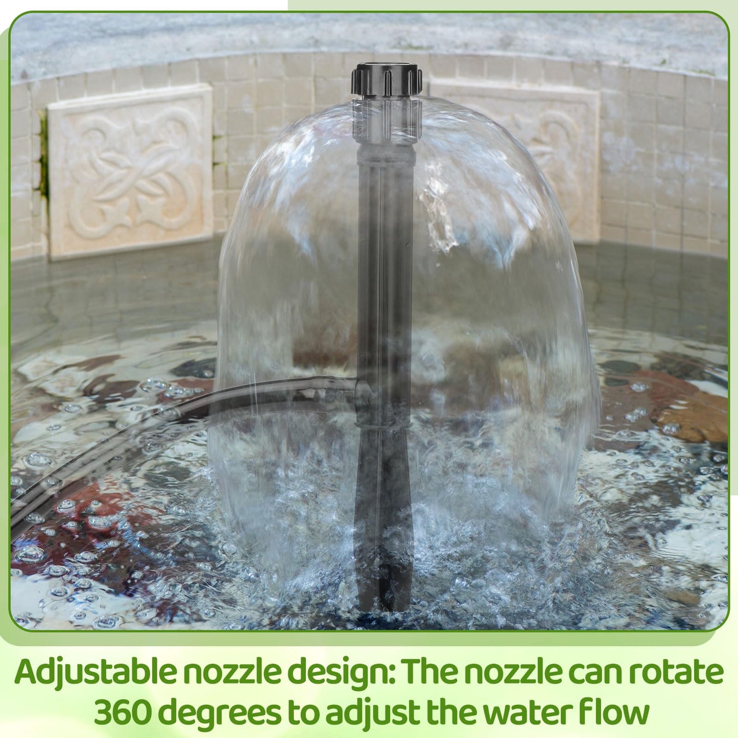 Geelin 12 Set 360° Sprinkler Heads with 11.8 Inch Stake Adjustable Flow Irrigation Spray Emitters for 1/2 Inch Irrigation Tubing for Tree, Shrubs, Garden Watering System(Style 1)