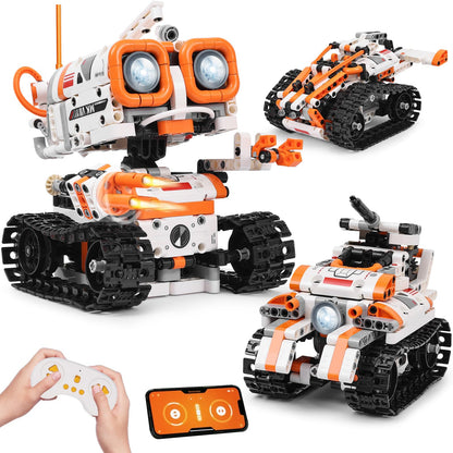 Kyanio STEM Robotics Kits for Kids Ages 8-12 8-14 Year Old, 3 in 1 Remote/APP Control & Programming Robot Building Set, Toy Coding Science Projects, Birthday Gift Ideas for 8 9 10 11 12+ Boys & Girls