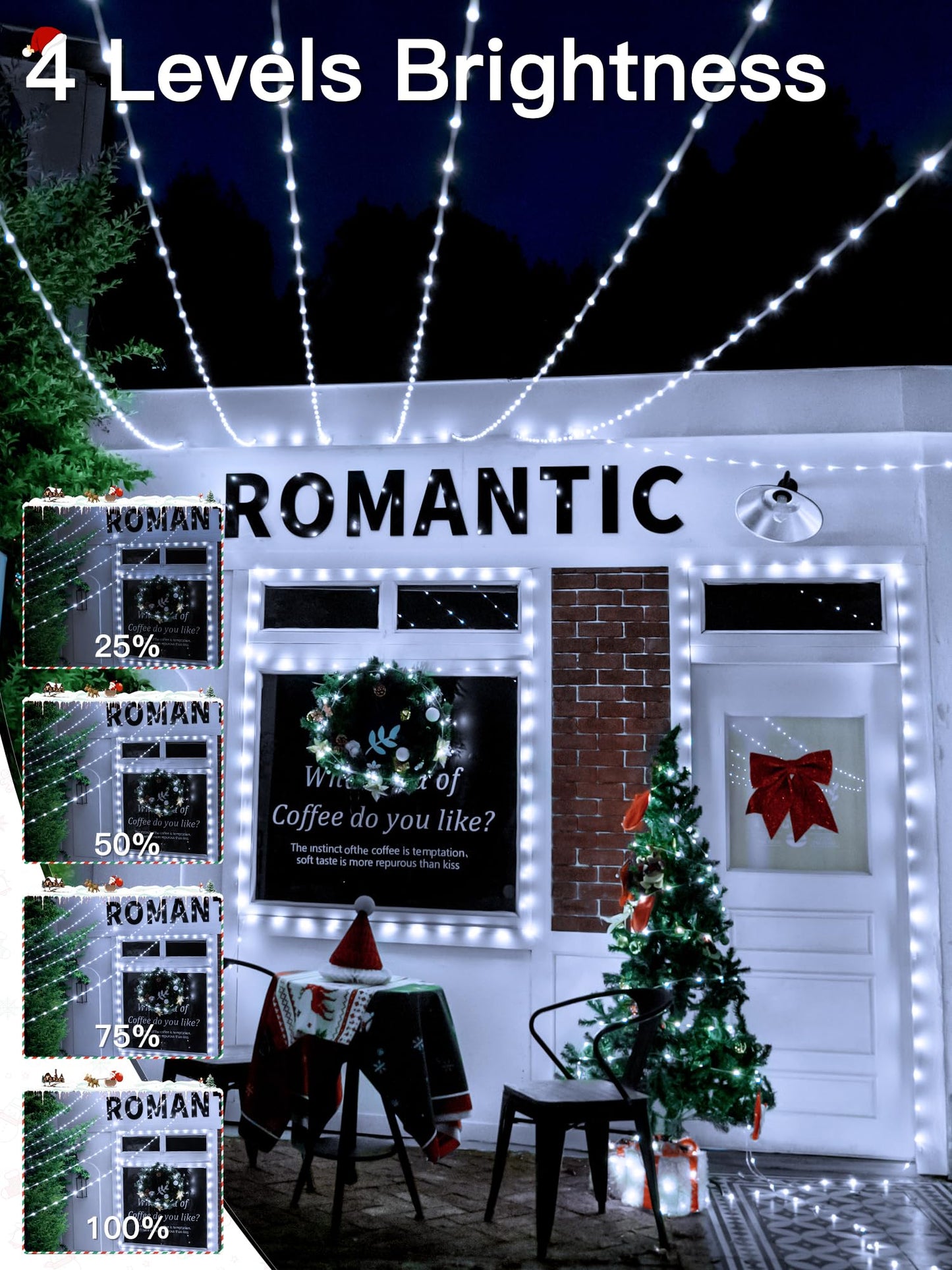 Ccinny Christmas Lights Outdoor, 1000LED 328FT Christmas Tree Lights IP67 Waterproof, Plug in Fairy Lights with Remote 8 Modes Timer, Xmas Light for Outside Indoor House Holiday Decor(Cool White)