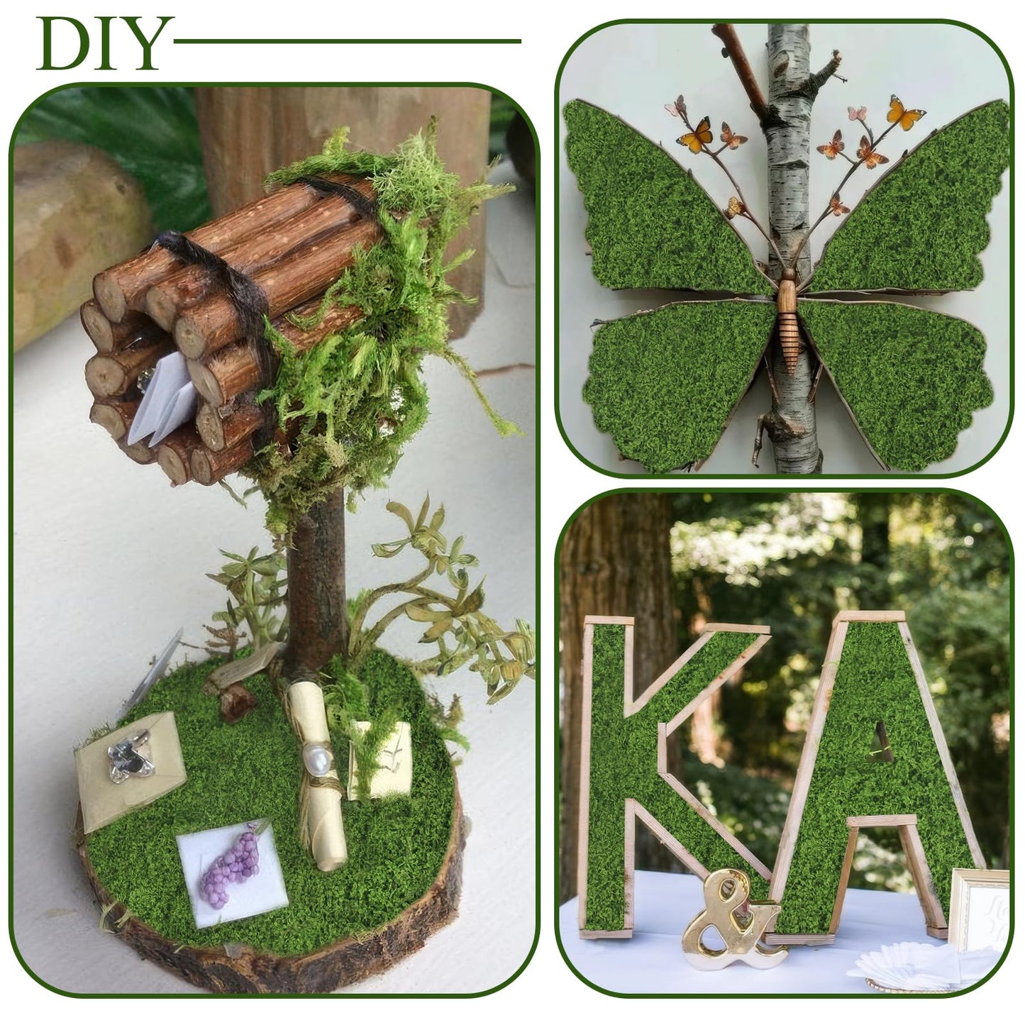 FAICOIA Fake Moss Rug Roll Moss Mat for Decoration 12" x 71" Artificial Moss Blanket for Plants Indoor Dark Green Faux Grass for Planters Crafts Table Runner DIY Fairy Garden Wedding 30 x 180cm