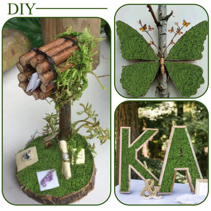 FAICOIA Fake Moss Rug Roll Moss Mat for Decoration 12" x 71" Artificial Moss Blanket for Plants Indoor Dark Green Faux Grass for Planters Crafts Table Runner DIY Fairy Garden Wedding 30 x 180cm