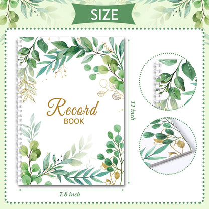 Fuyoooo Teacher Record Book Teacher Grade Books 2026-2027 Spiral Bound Record Planner 2026 Class Grade Book Office Favors for Classroom Attendance Decoration Double Sided(Boho Plant)
