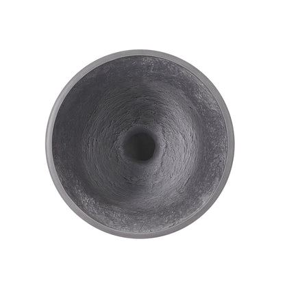 Christopher Knight Home Sical Round Concrete Planter Set of 2, 2 Pack Garden Flower Pot with Drainage Hole, MGO Patio Urn Planter for Outdoor Plants, Outdoor Planter Box, No Assembly, Light Gray