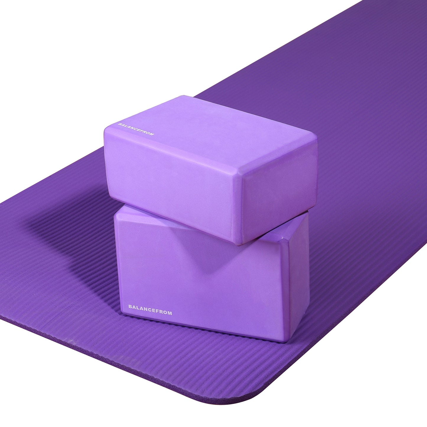 Fitvids Set of 2 High Density Yoga Blocks, 9"x6"x4" Each, Pair, Multiple Colors