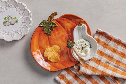 Mud Pie Thanksgiving Pumpkin Chip & Dip Set