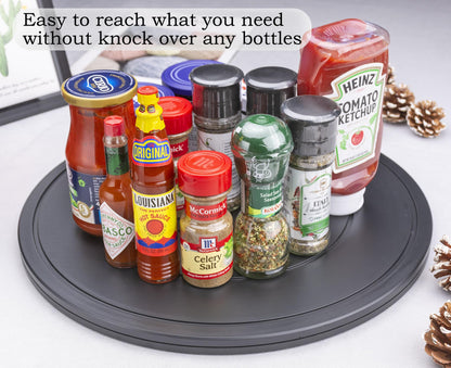 Famgee 16 Inch Lazy Susan Turntable Heavy Duty Rotating Swivel Stand Lazy Susan with Steel Ball Bearings for Flat Panel Monitors, Computer, TV, Speakers, Bonsai, Statue, Cabinet Organizer