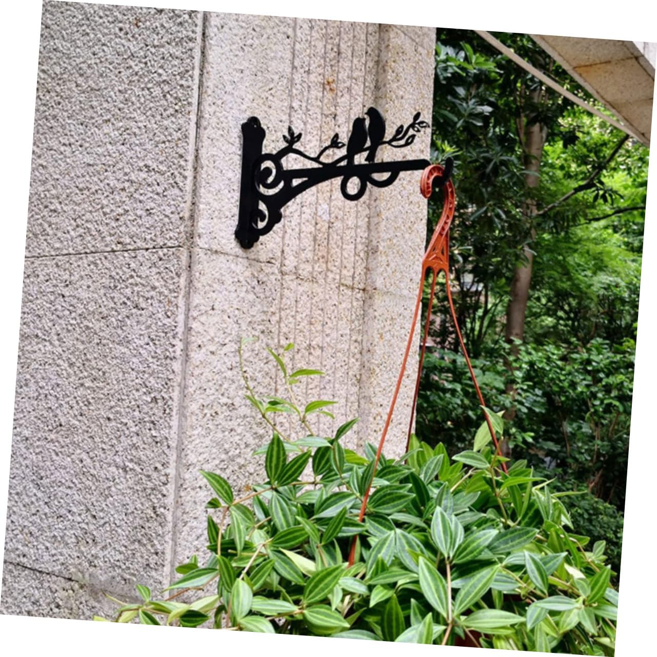 Toddmomy 2pcs Minimalist Flower Pot Holder Easy Install Balcony Garden Fence Hanging Planter
