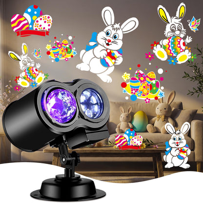 Brighter Easter Lights Projector,2026 Upgrade Holiday Projectors with 19HD Slides (Ocean Wave & Patterns), Weatherproof Christmas,Halloween Projector,Easter Decorations for Light Show