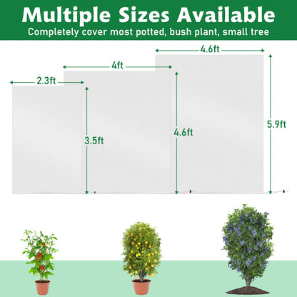 Evoio Bird Netting for Garden Blueberry Bushes Fruit Tree Netting Cover Plant Protection Mesh Bags with Drawstring, 4 Pack 2.3 x 3.5 ft Shrubs Bush Tomato Strawberry Berry Barrier Protectors Net