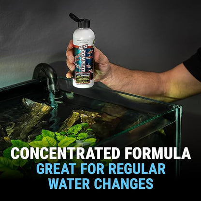 Fritz Complete – Concentrated Water Conditioner/Tap Water Dechlorinator, Instantly Detoxifies Chlorine, Chloramines, Heavy Metals, Ammonia, Nitrite/Nitrates, for Fresh and Saltwater (1 gal)