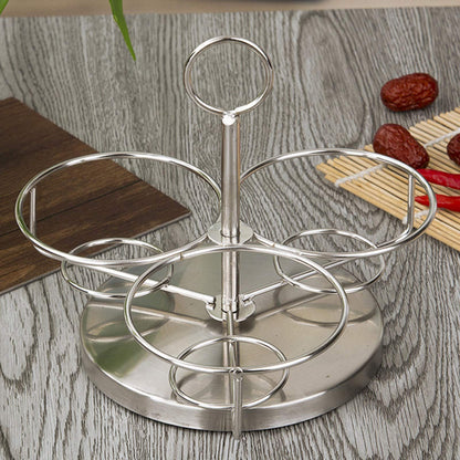 MOUMOUTEN Stainless Steel Sugar Bowl, 10Pack Seasoning Jar Spice Container, Rotating Condiment Spice Salt Sugar Jar Spice Rack Set with Lid Spoon
