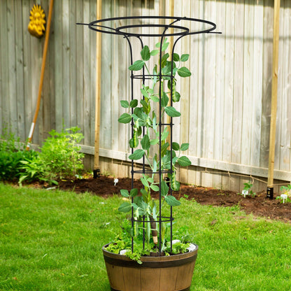 Trellume Trellis for Climbing Plants Outdoor - 69"(H), Expandable and Rust-Proof Metal Plant Support, Easy Installation, Garden Trellis for Potted Roses, Vines, Jasmine(2 Pack)