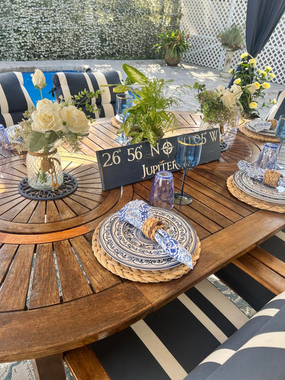 Round Woven Placemats Set of 2, Natural Wicker Place mats, Boho Farmhouse Rustic Plate Chargers, Rattan Table Mats for Dining Table, Fall, Halloween, Thanksgiving, Christmas Decor (13 inch)