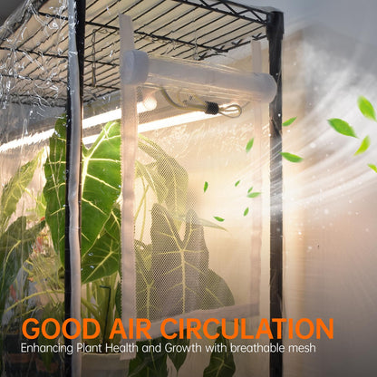 Bstrip Indoor Greenhouse with Grow Light, Indoor Greenhouse Cabinet with 6 Pack 90W Grow Lights with Timer, Mini Green House for Indoor Plant, Seed Starter, Seeding, 35.4"x13.8"x70.8"