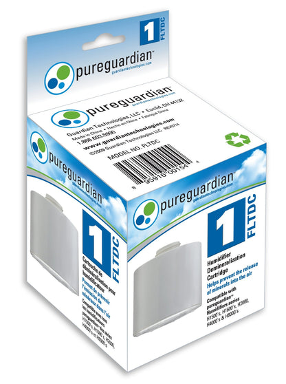 PureGuardian Humidifier Demineralization Filter, Cartridge 1, Prevents Release of Minerals, Lasts 1000 Hours, White, FLTDC
