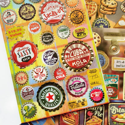 PRSTINCOL Vintage Sticker Book with 30 Pages of Ephemera Stickers, Aesthetic Junk Journaling Supplies for Scrapbooking Adults, 8.3 by 5.5 Inches, Over 550 Pieces