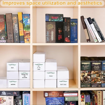Trading Card Storage Box, 16 Pack Cardboard Card Organizer for Sports, Baseball, MTG & Game Cards – Horizontal Trading Card Storage Holds 12,000+ Cards