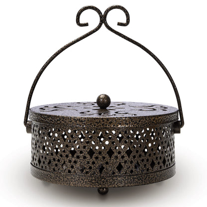 MyLifeUNIT Mosquito Coil Holder, Retro Portable Mosquito Incense Burner for Home and Camping (Bronze)