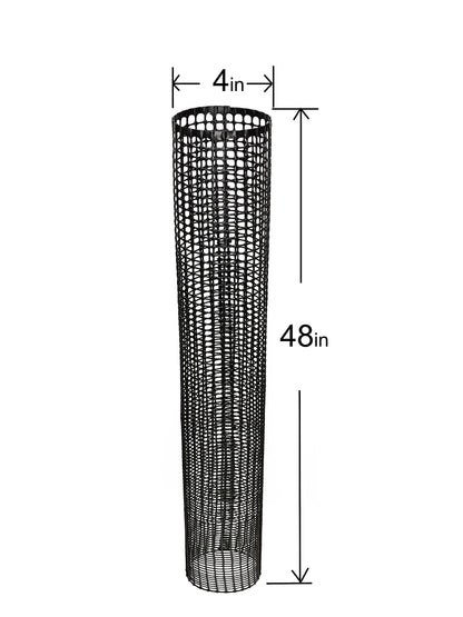 Voglund Nursery Mesh Tree Bark Protector Guard 48 Inches Tall (5 Pack) Heavy Duty with Zip-Ties, Tree Trunk Protectors from Trimmers, Tree Guard, Tree Protector for Saplings and Fruit Trees